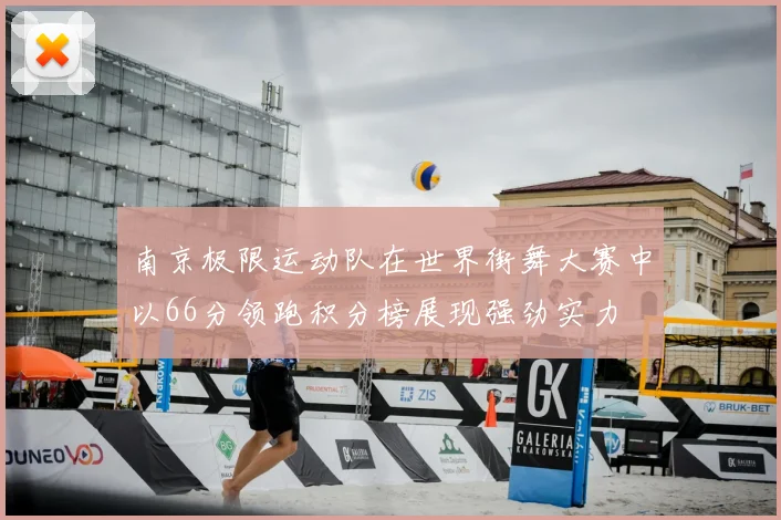 南京极限运动队在世界街舞大赛中以66分领跑积分榜展现强劲实力